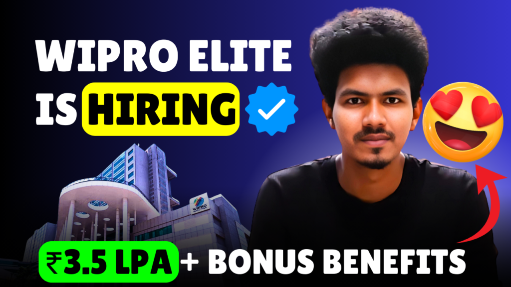 Wipro elite hiring 2024 | Great job opportunity