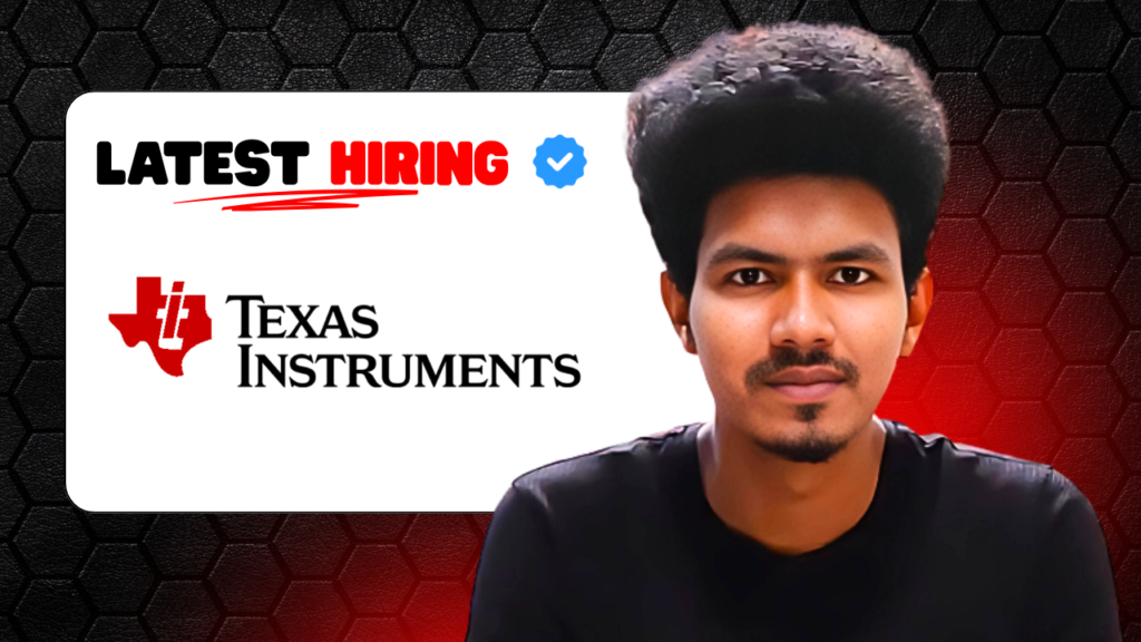 Texas Instruments Hiring a Software Engineer