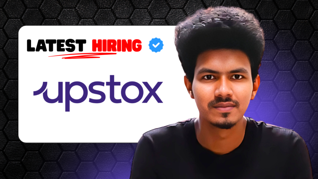 Upstox Hiring Intern Software development team