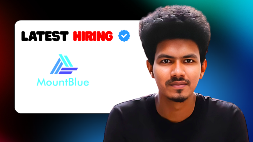 Mount Blue is Hiring for Best Software Engineers