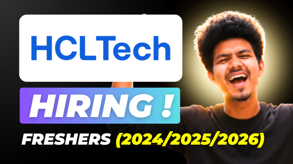 HCLTech Hiring Graduate Trainee 